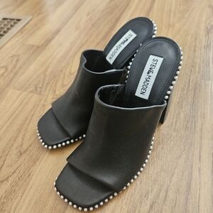 Steve Madden Black Heel Sandals